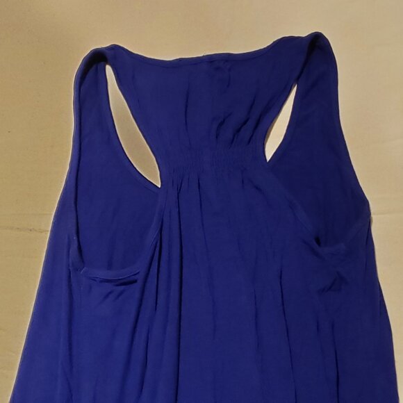 Blue Racerback Tank Top [Socialite] [Size M] - Picture 6 of 6
